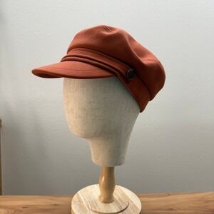 Accsa Hipster 90s Newsboy Bakerboy Cabbie Button Detail Cap Hat Adjustable